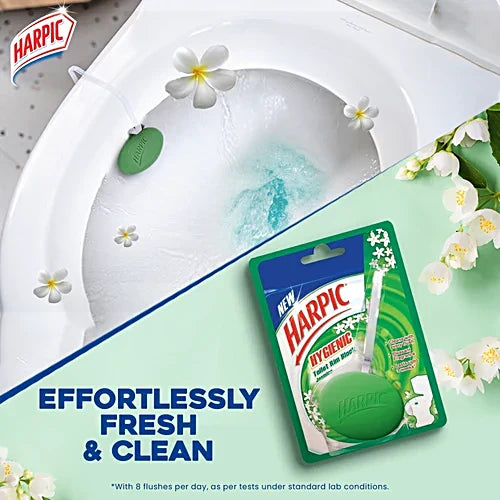 Harpic Hygienic Toilet Cleaner Rim Block - Jasmine, 26 g