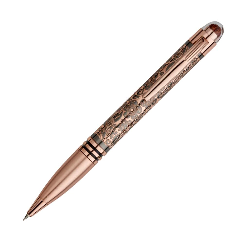 Submarine 1004 Rudraksha Series Premium Gold and rose gold Color Metal Ball pen