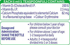 Ostocalcium B12 Suspension (Lemon Lime Flavor Syrup - 200ml)