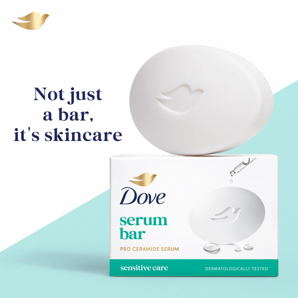 Dove Advanced Sensitive Care Bar With Ceramide And Nutrient Cream - 125 gm - set of 3