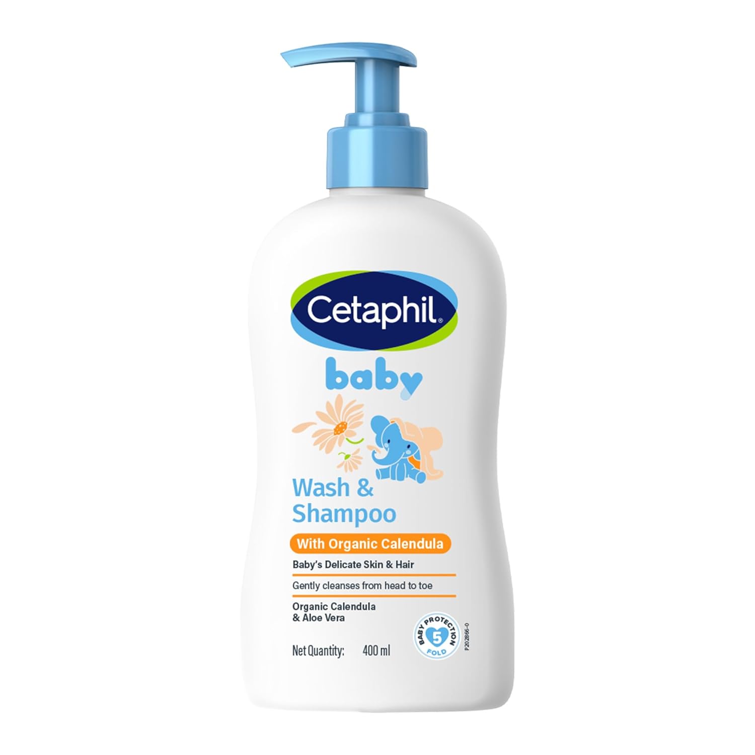 Cetaphil Baby Wash & Shampoo with Organic Calendula - 400 ml