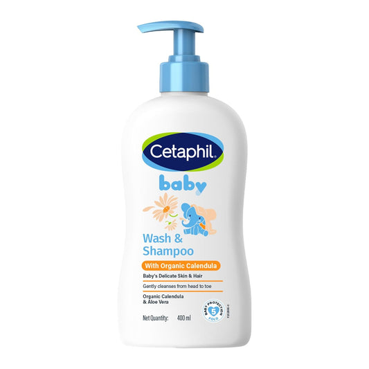 Cetaphil Baby Wash & Shampoo with Organic Calendula - 400 ml