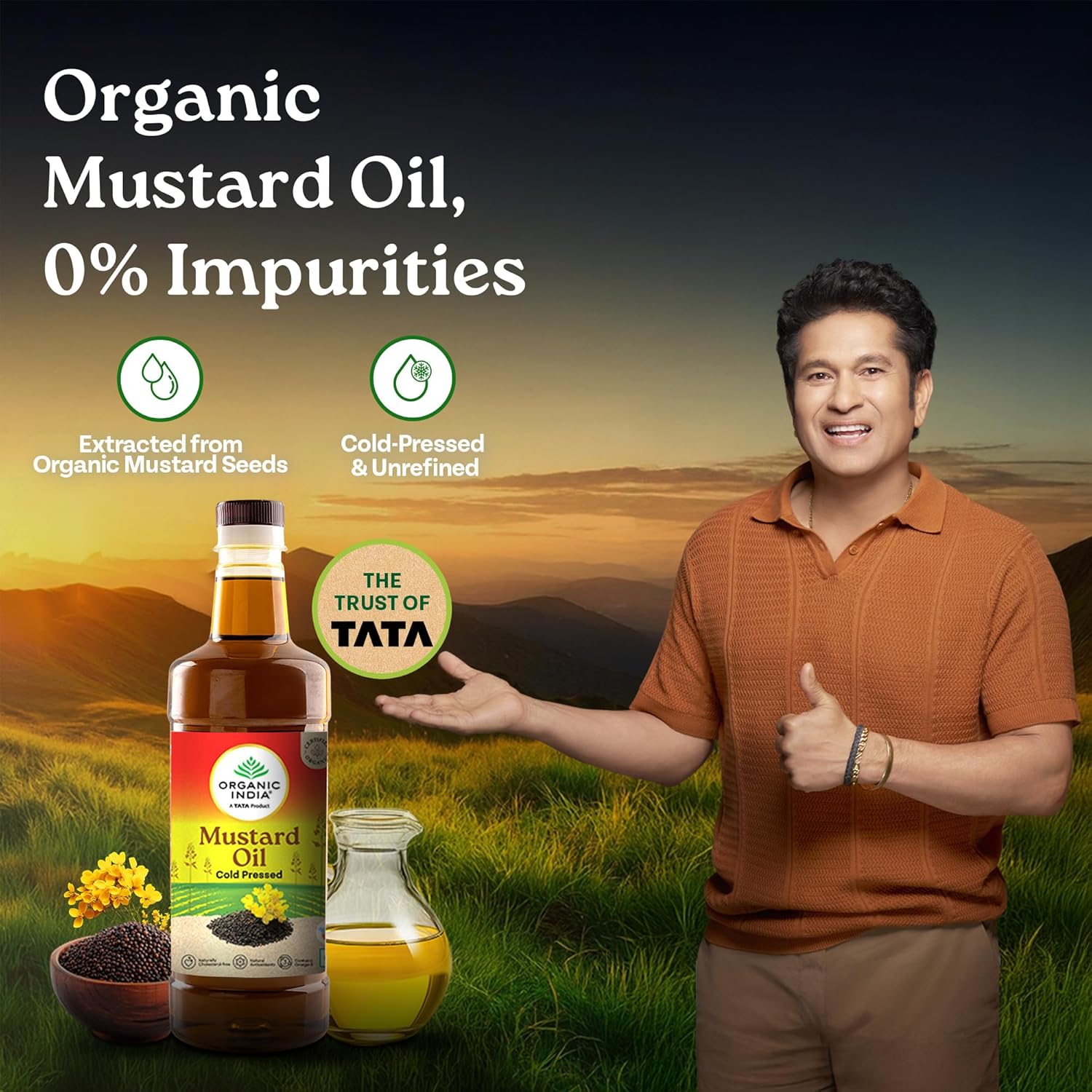 Organic India Mustard Oil 1000ml