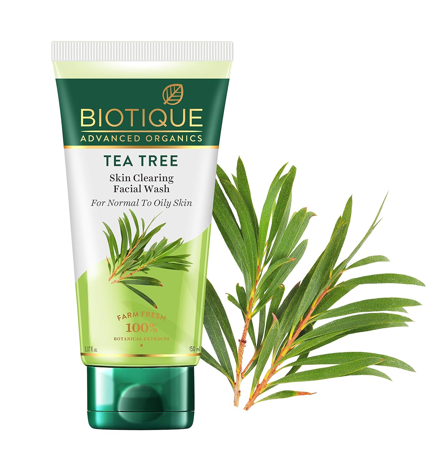 Biotique Advanced Organics Tea Tree Skin Clearing Facial Wash - 150 ml