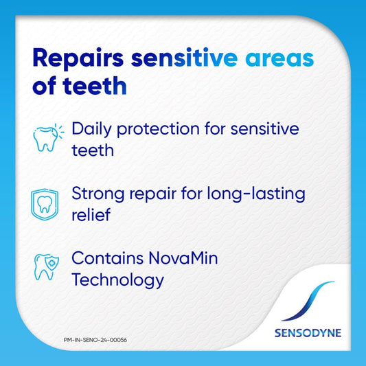 Sensodyne Toothpaste Repair and Protect | Tooth Paste for Daily Sensitivity Protection, Long-lasting Relief | Combo Pack - 200gm (100gm x 2)