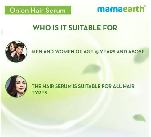 Mamaearth Onion Hair Serum 100 ml & Onion Hair Oil 150 ml - Combo