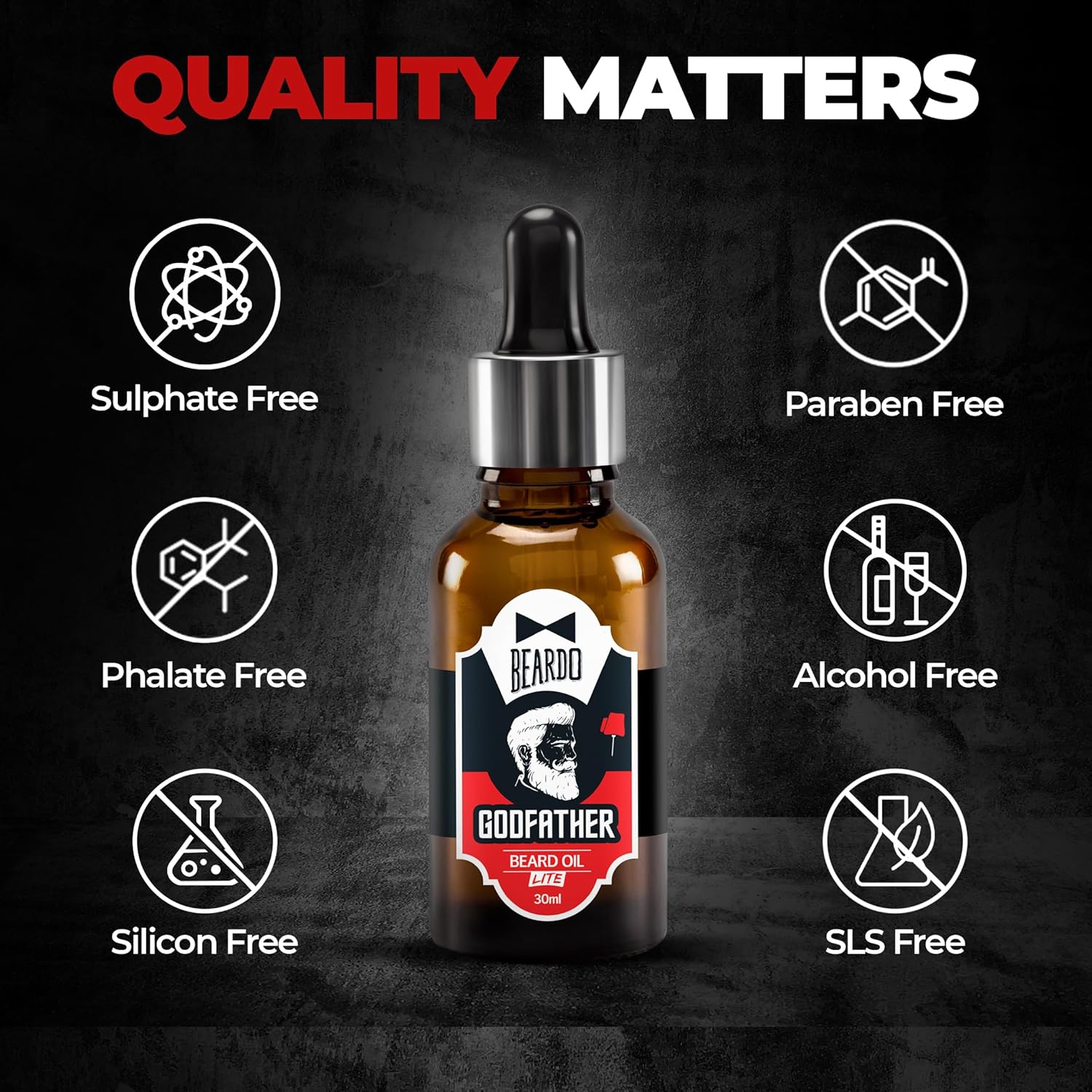 Beardo Godfather Lite Beard and Moustache Oil, 30 ml