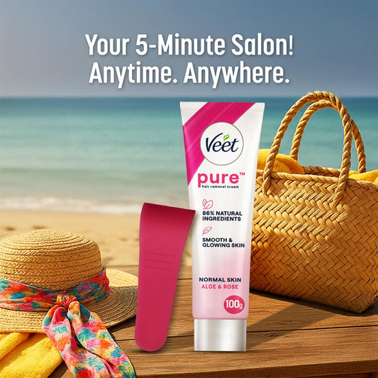 Veet Pure Hair Removal Cream for Women For Normal Skin - 100g