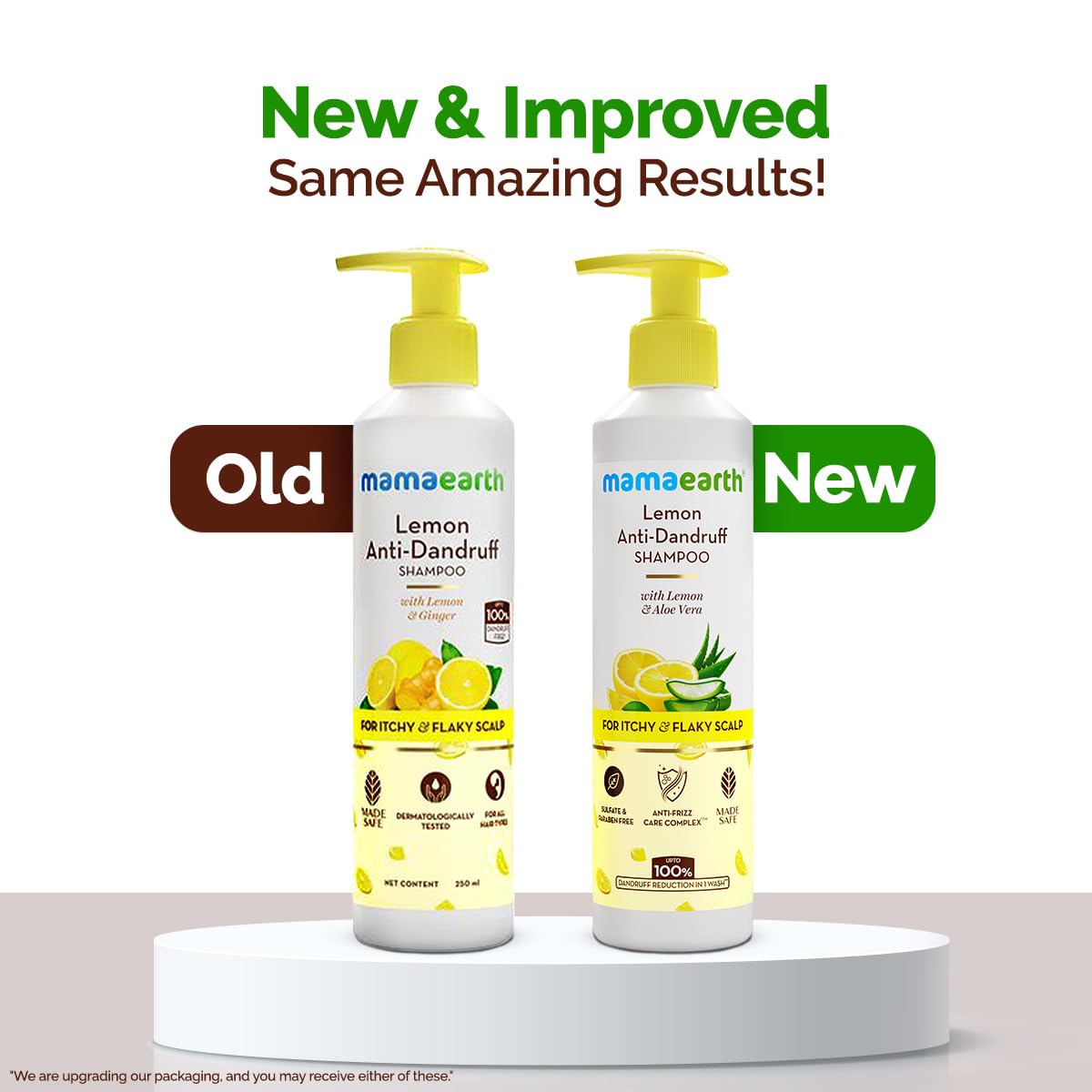 Mamaearth Lemon Anti-Dandruff Shampoo For Itchy & Flaky Scalp - 250 ml