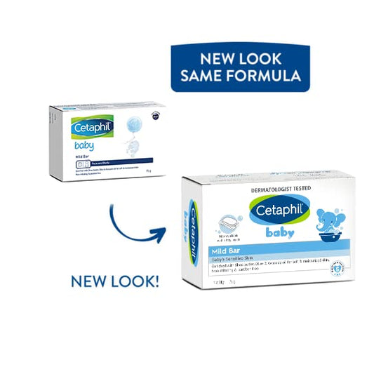 Cetaphil Baby Mild Bar Face & Body For Baby's Sensitive Skin - 75 gm