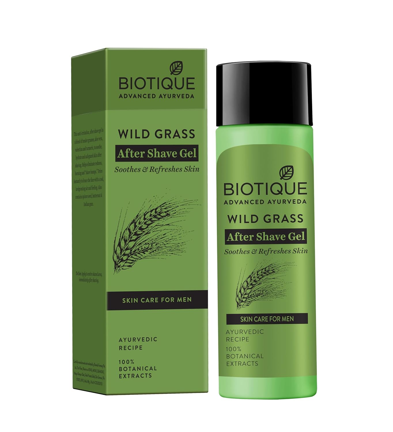 Biotique Bio Wild Grass A Soothing After Shave Gel For Men - 120 ml