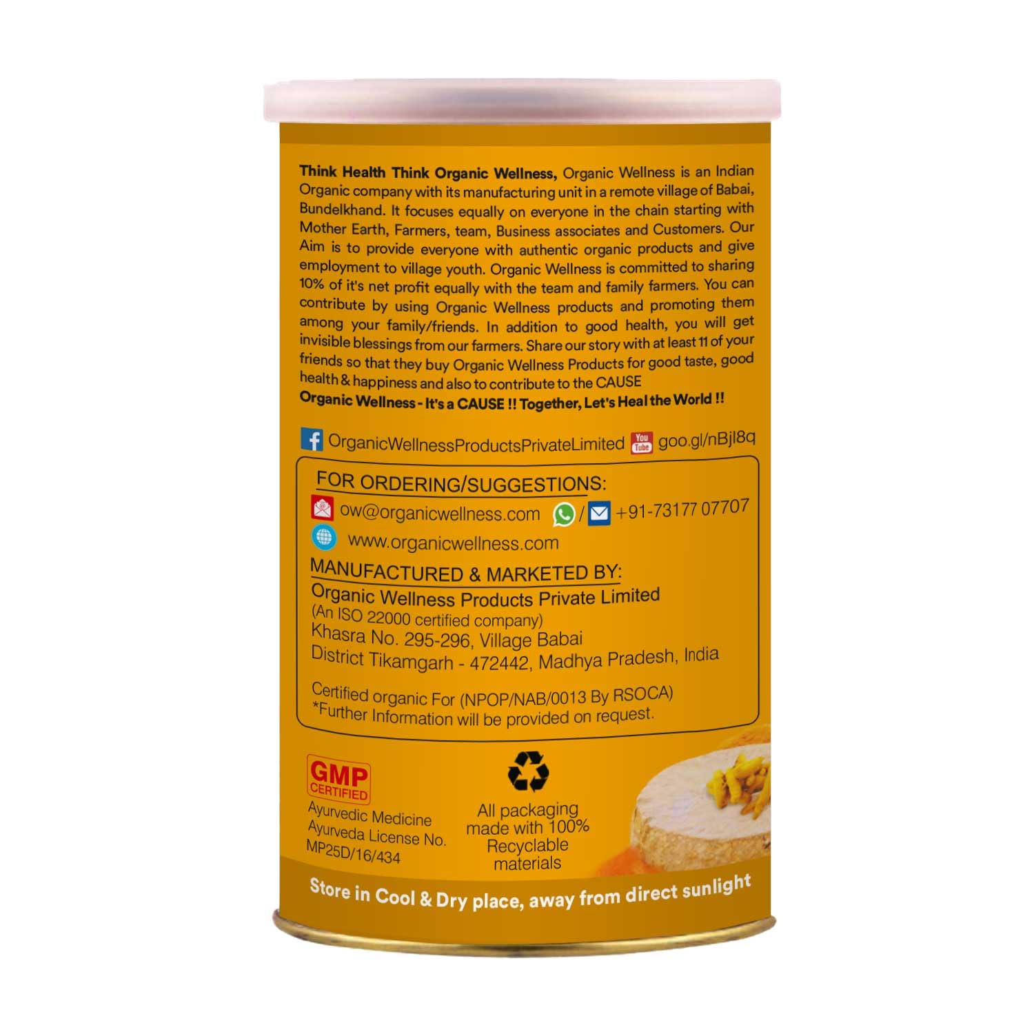 Organic Wellness Turmeric Powder | 100 Gm