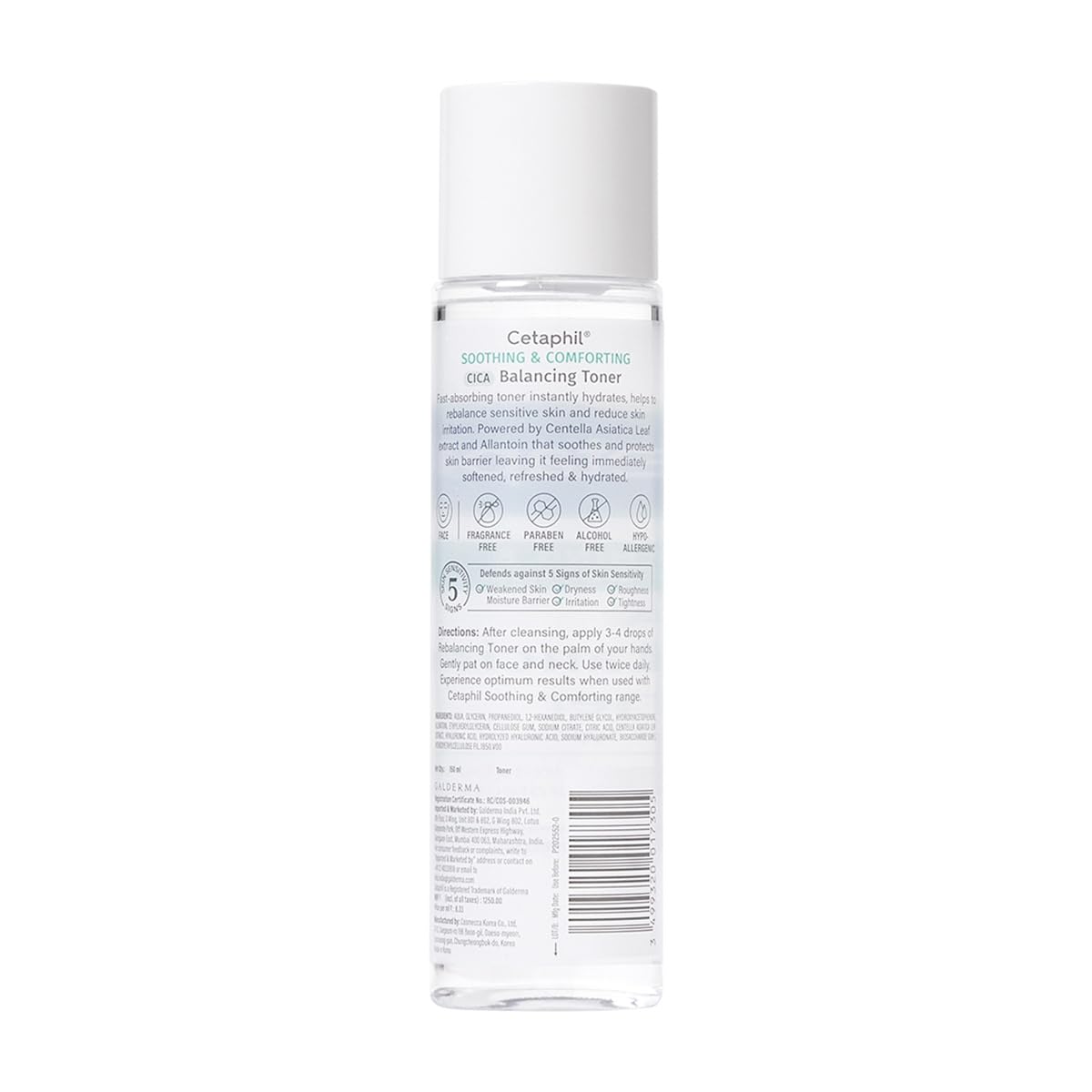Cetaphil CICA Toner, Skin Barrier Protection, Reduces Irritation - 150 ml