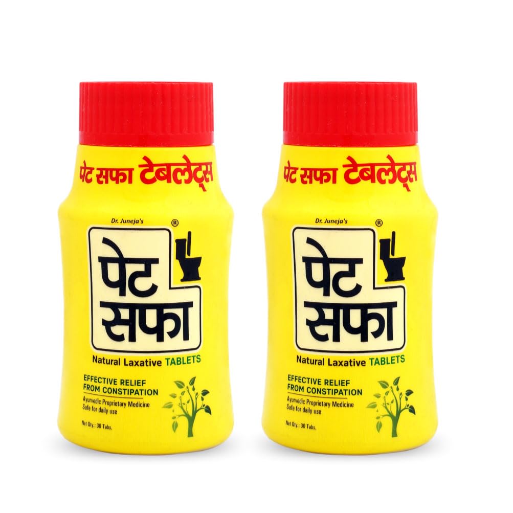 Pet Saffa Tablets | Relief from disgetive Problems Like Acidity, Gas & Bloating - 30 Unit (Pack of 2)