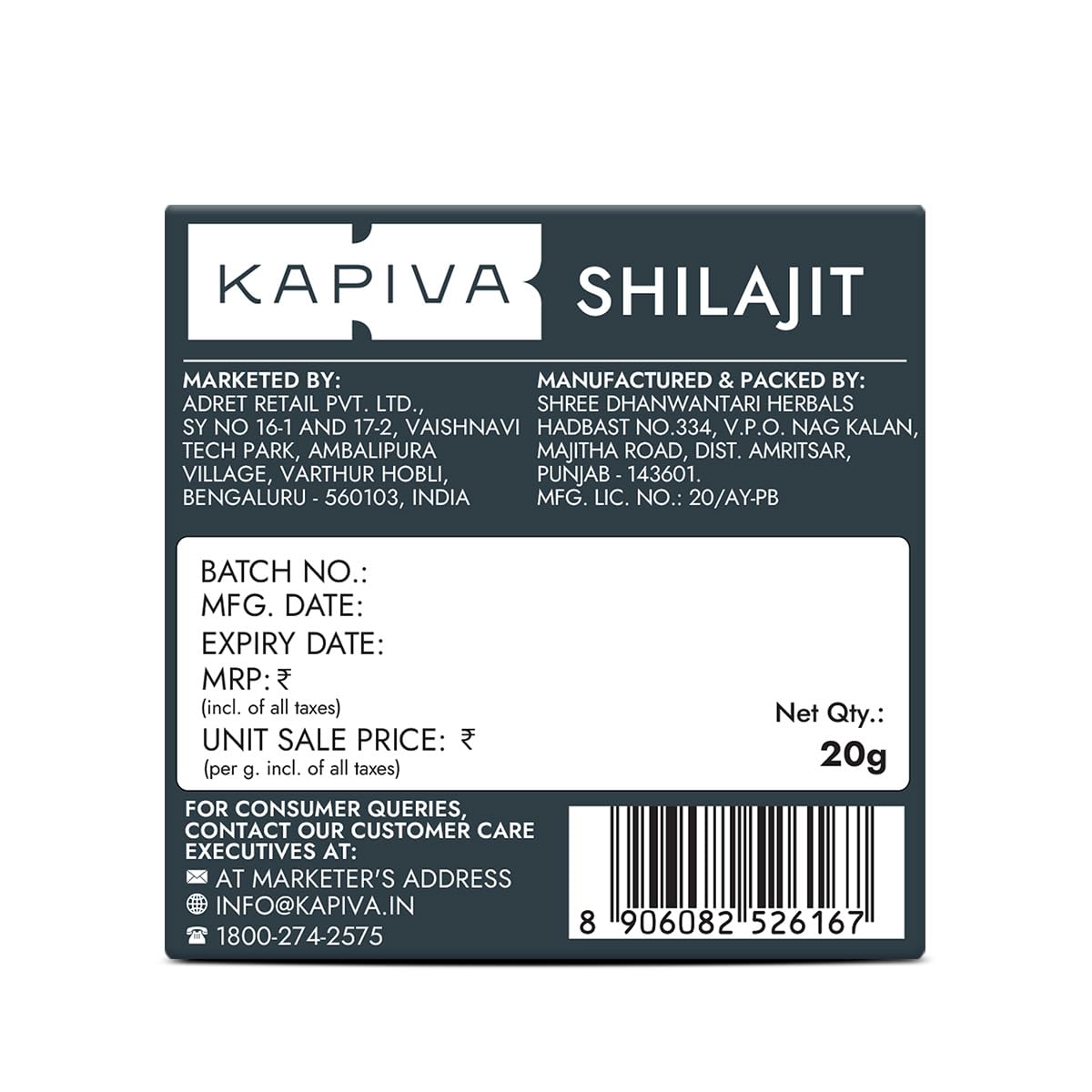 Kapiva Ayurveda Himalayan Sj - 20 gm