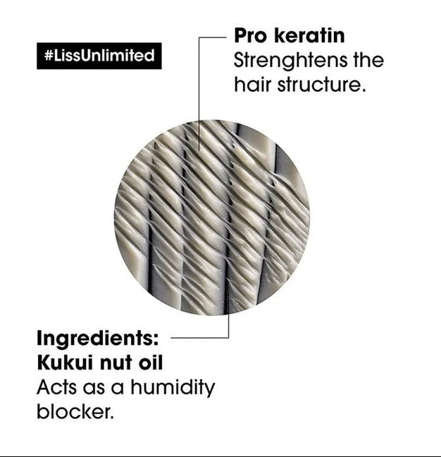 LOreal Paris Liss Unlimited Hair Mask With Pro-Keratin, Serie Expert - 250 gm