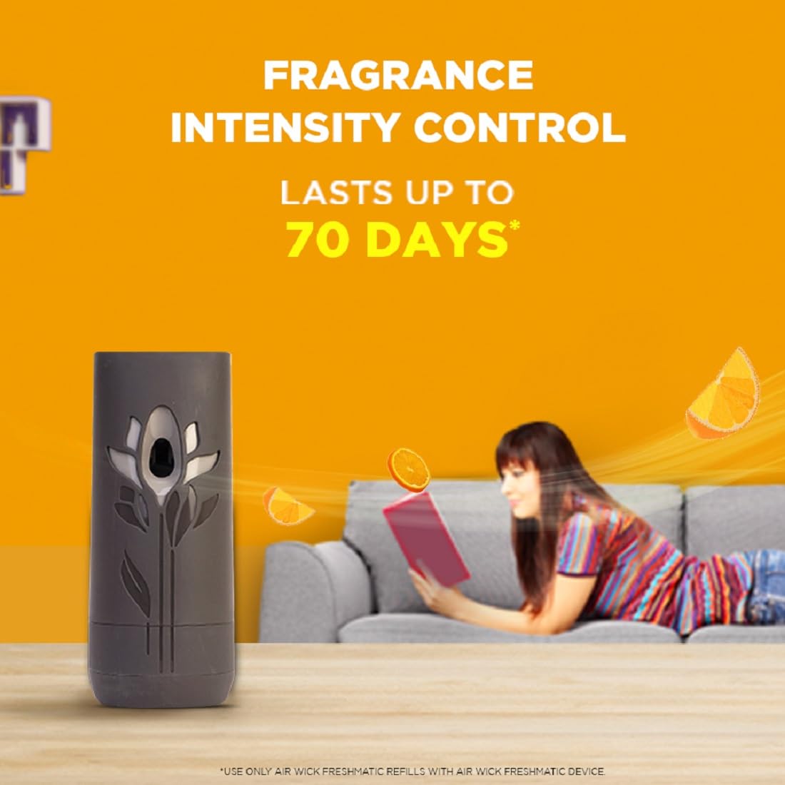 Air Wick 250 ml - Lemon & Orange Blossom, Refill + Automatic Spray| Freshmatic Air Freshener Kit
