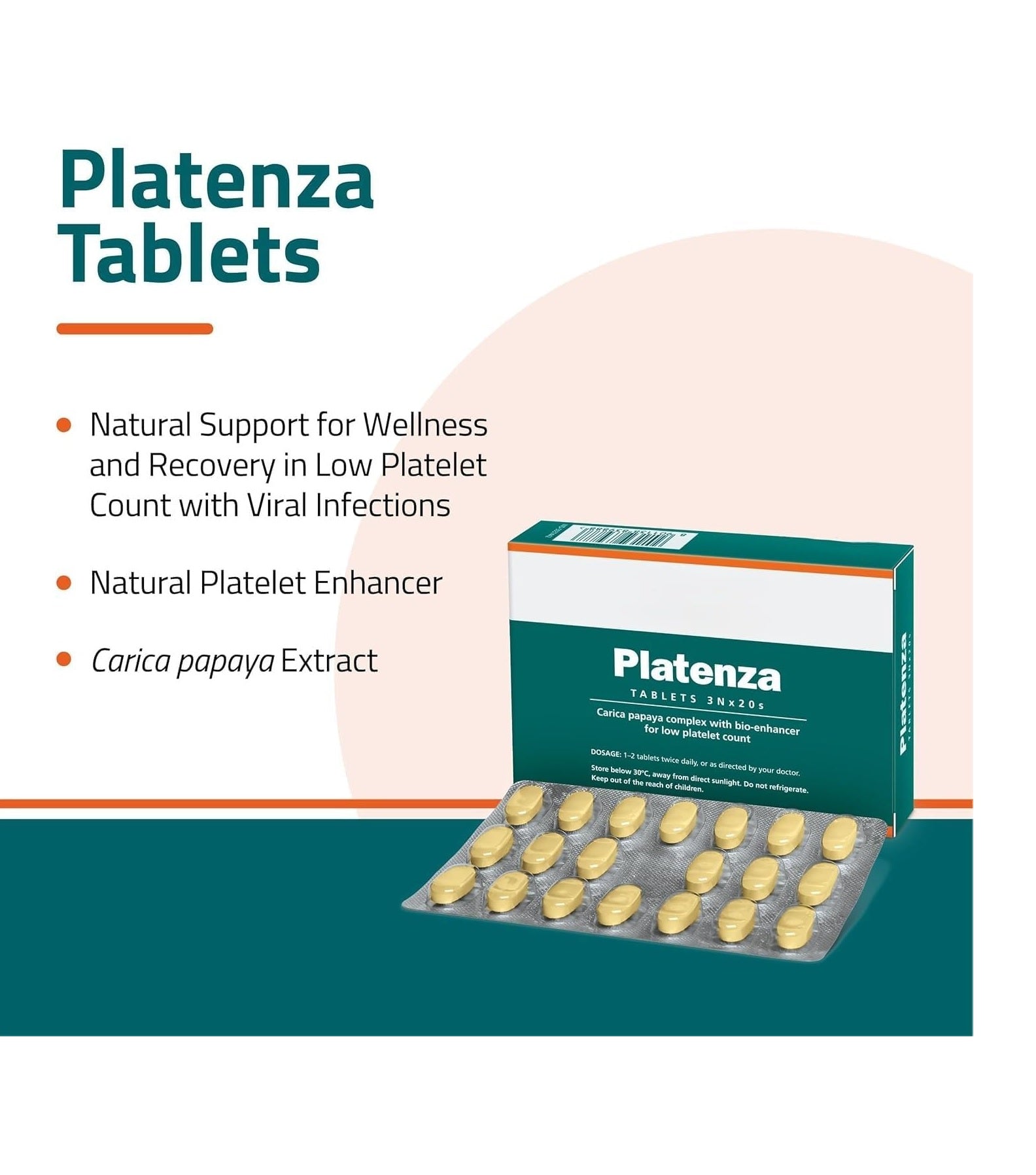 Himalaya Platezza (60 Tablets) – Natural Platelet Booster & Immune Support