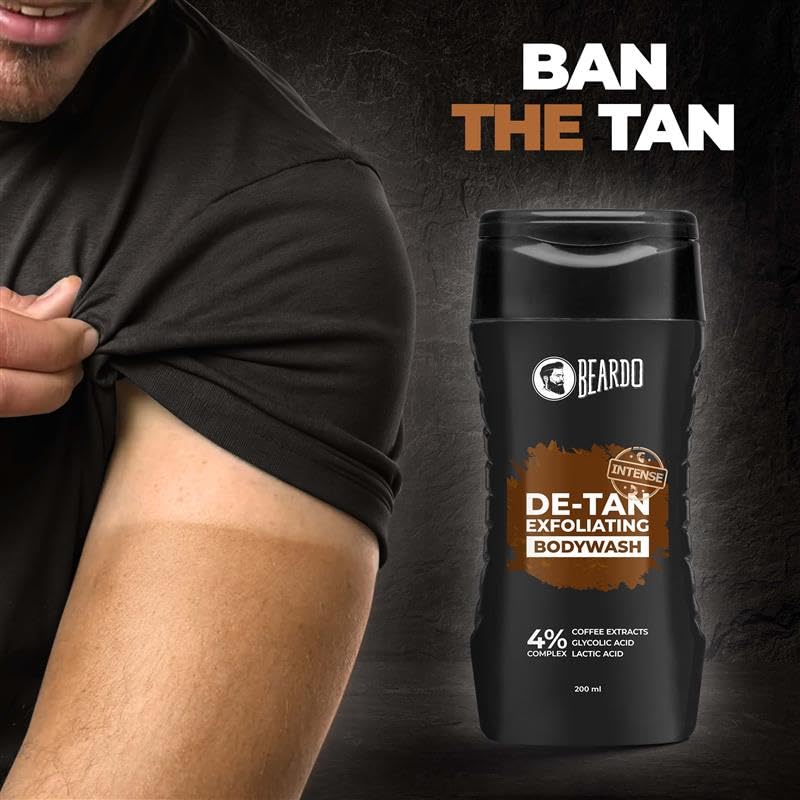 Beardo Detan Exfoliating Body Wash 200ml  | Suitable for Men
