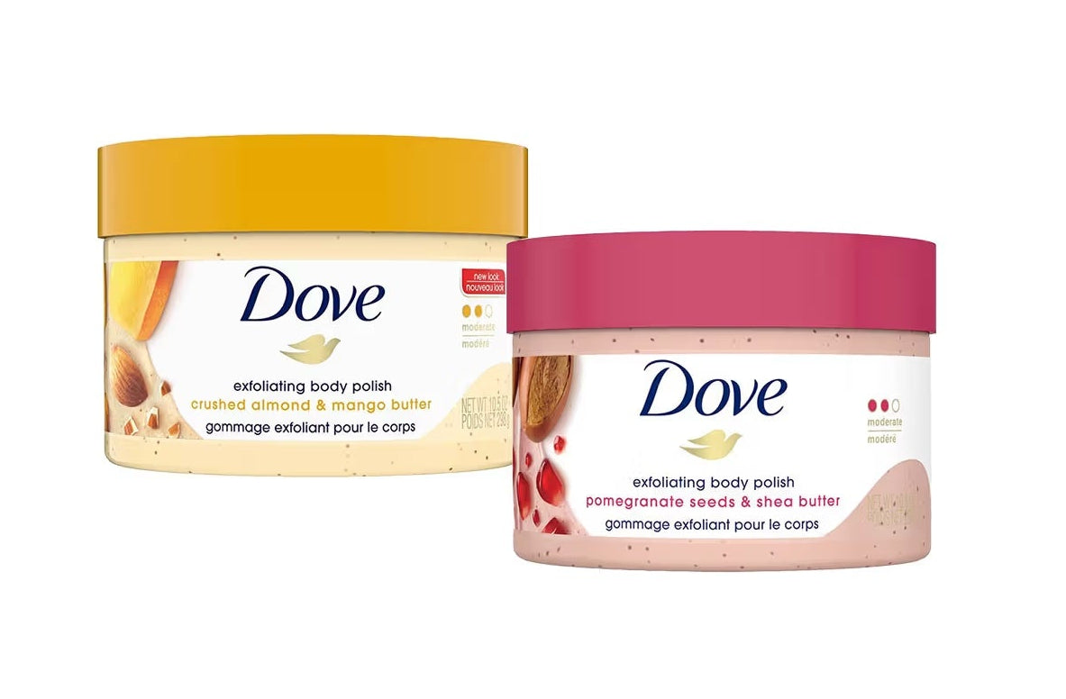 Dove Exfoliating Body Polish Mango + Pomegranate Combo