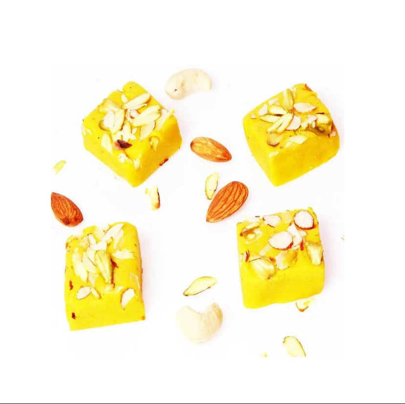Ghasitaram Kesar Mawa Barfi - 200 gm