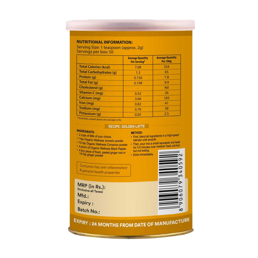 Organic Wellness Turmeric Powder | 100 Gm