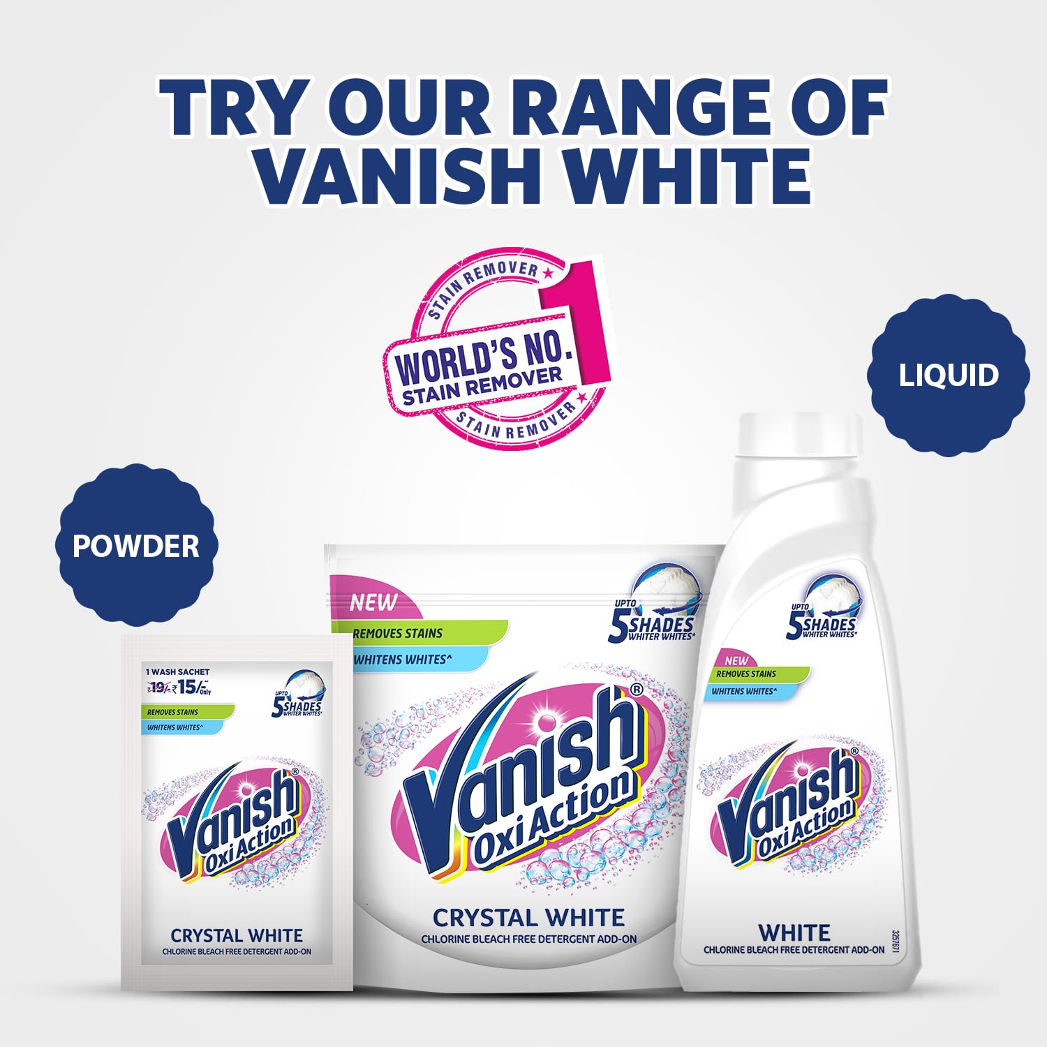 Vanish Crystal White 800 Ml,Fabric Whitener