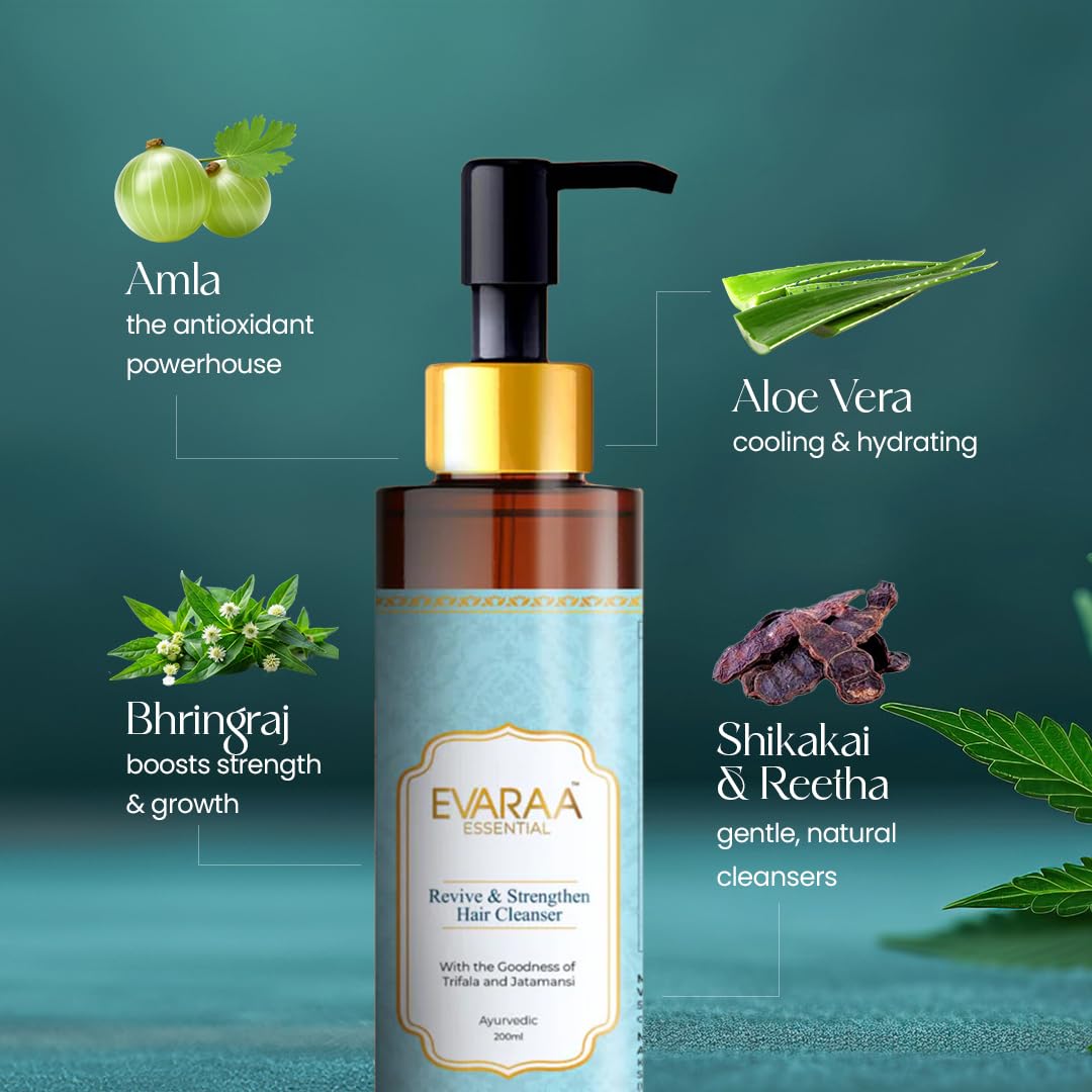 Evaraa Essential Revive & Strengthen Hair Cleanser - 200 ml