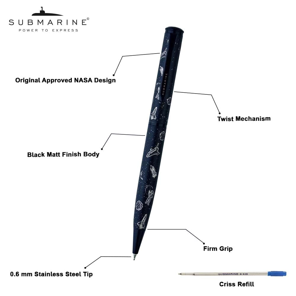 Submarine 3007 Pluto Ball Pen & Roller Pen Combo