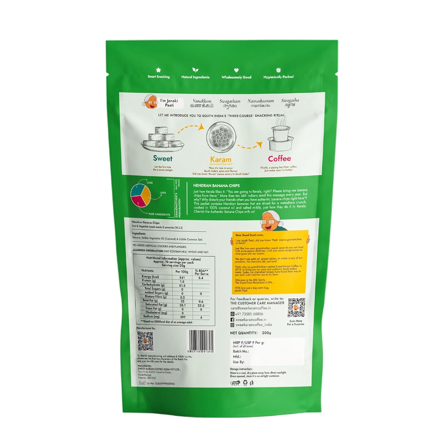 Sweet Karam Coffee Kerala Banana Chips - 200 gm