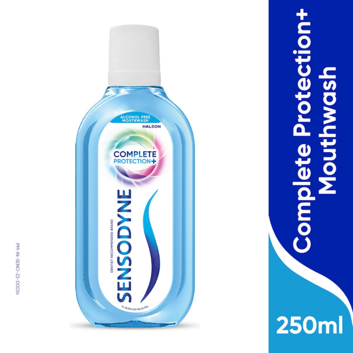 Sensodyne Mouthwash Complete Protection+ | Alcohol-free All-in-One Mouth Wash for Sensitivity Protection, Strong Teeth and Lasting Freshness, Pack of 250ml