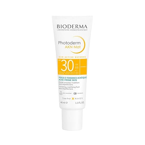 Bioderma Photoderm AKN Mat Sunscreen SPF 30 PA++++ For Acne Prone Skin - 40 ml