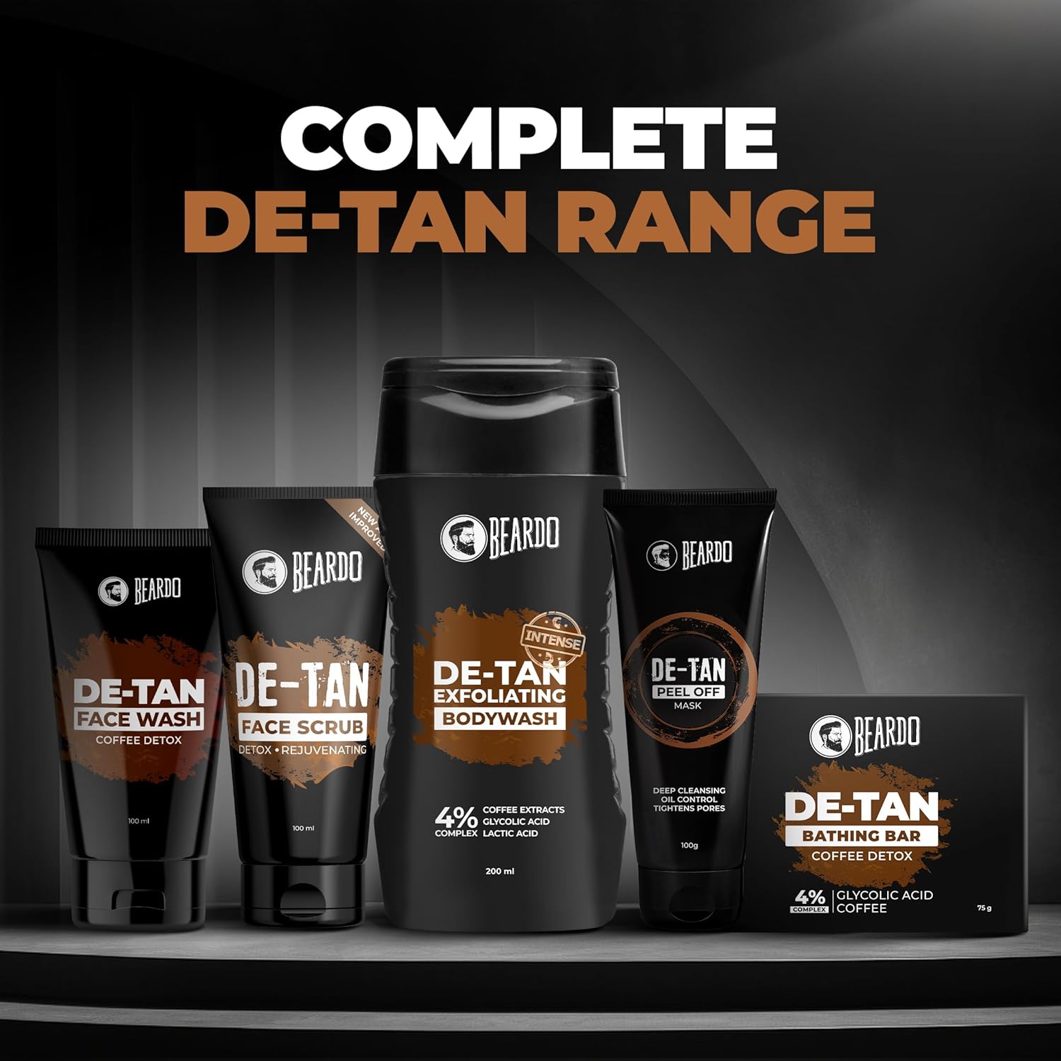 Beardo Detan Exfoliating Body Wash 200ml  | Suitable for Men
