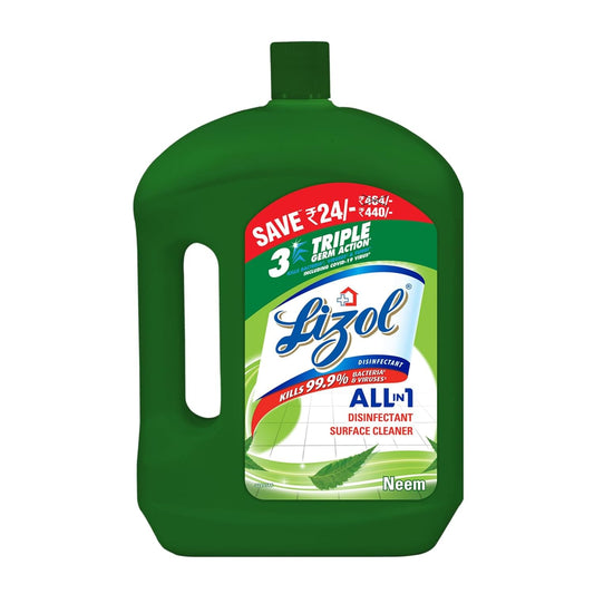 Lizol Disinfectant Surface & Floor Cleaner Liquid, Neem - 2 Litre