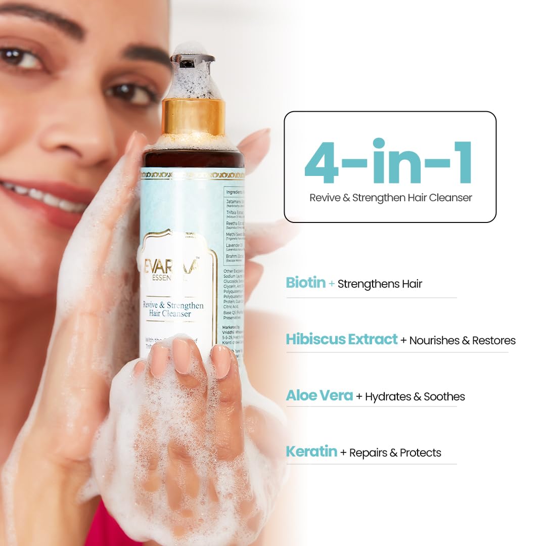 Evaraa Essential Revive & Strengthen Hair Cleanser - 200 ml