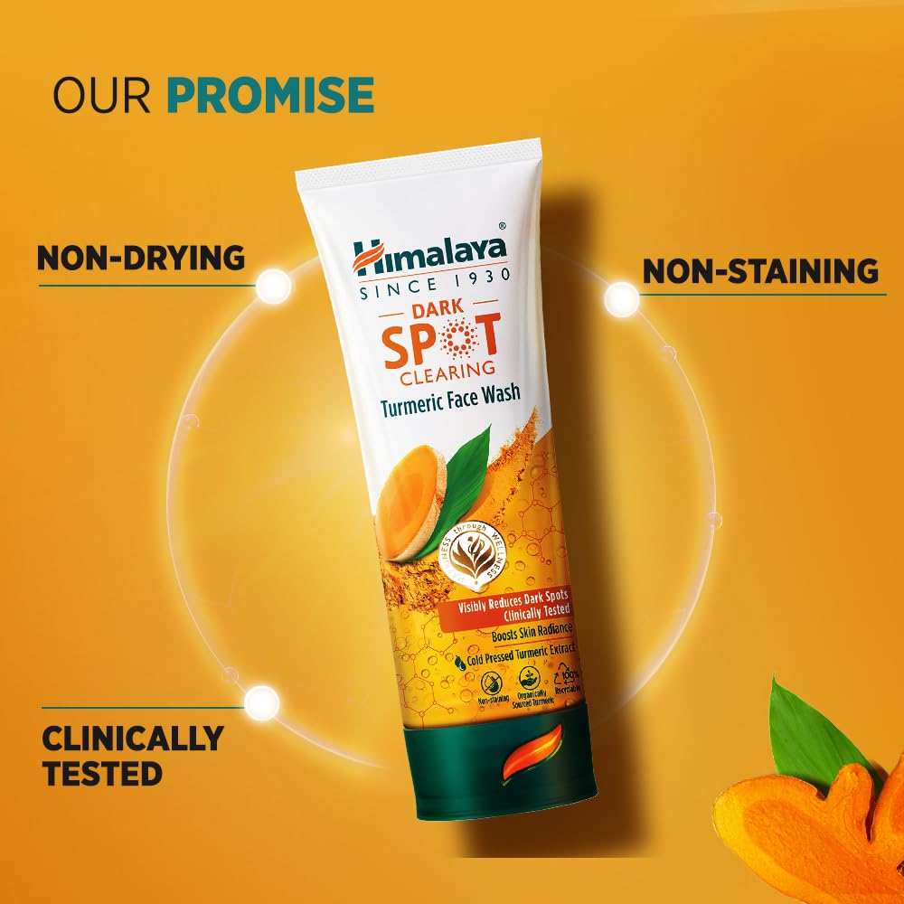 Himalaya Herbals Dark Spot Clearing Turmeric Face Wash - 100 ml