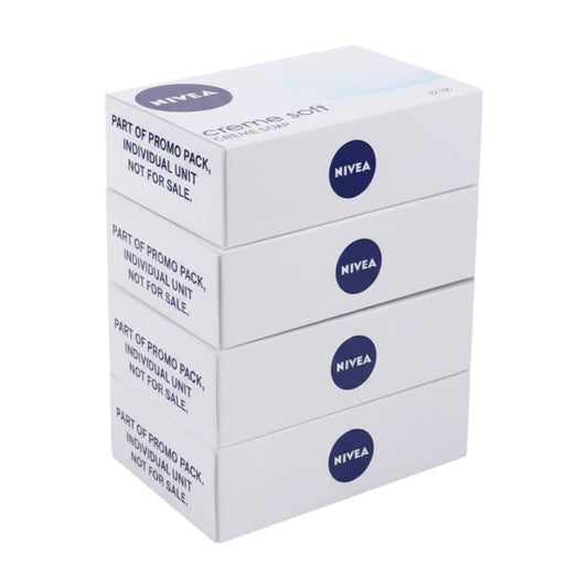 Nivea Creme Soft Soap - 125 gm - Set of 4