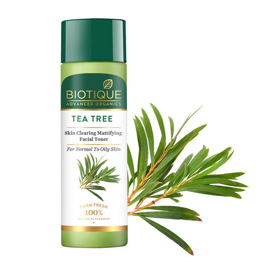 Biotique Advanced Organics Tea Tree Skin Clearing Mattifying Facial Toner - 120 ml