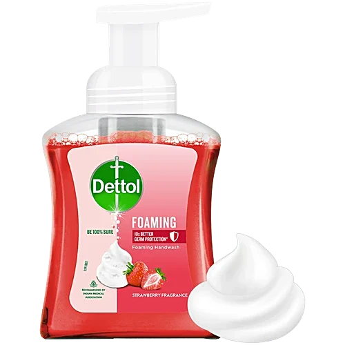 Dettol Strawberry Fragrance Foaming Handwash, 250 ml