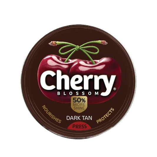 Cherry Blossom Wax Shoe Polish Dark Tan - 40gm