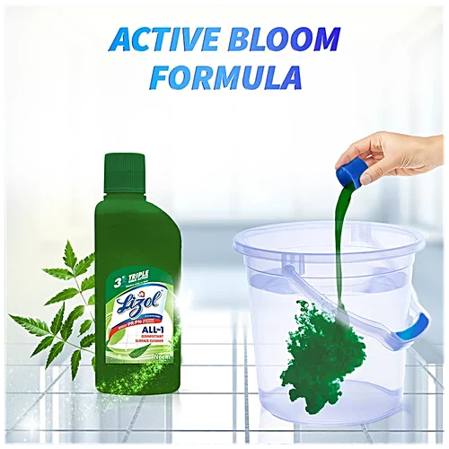 Lizol Disinfectant Surface & Floor Cleaner Liquid - Neem, 200 ml