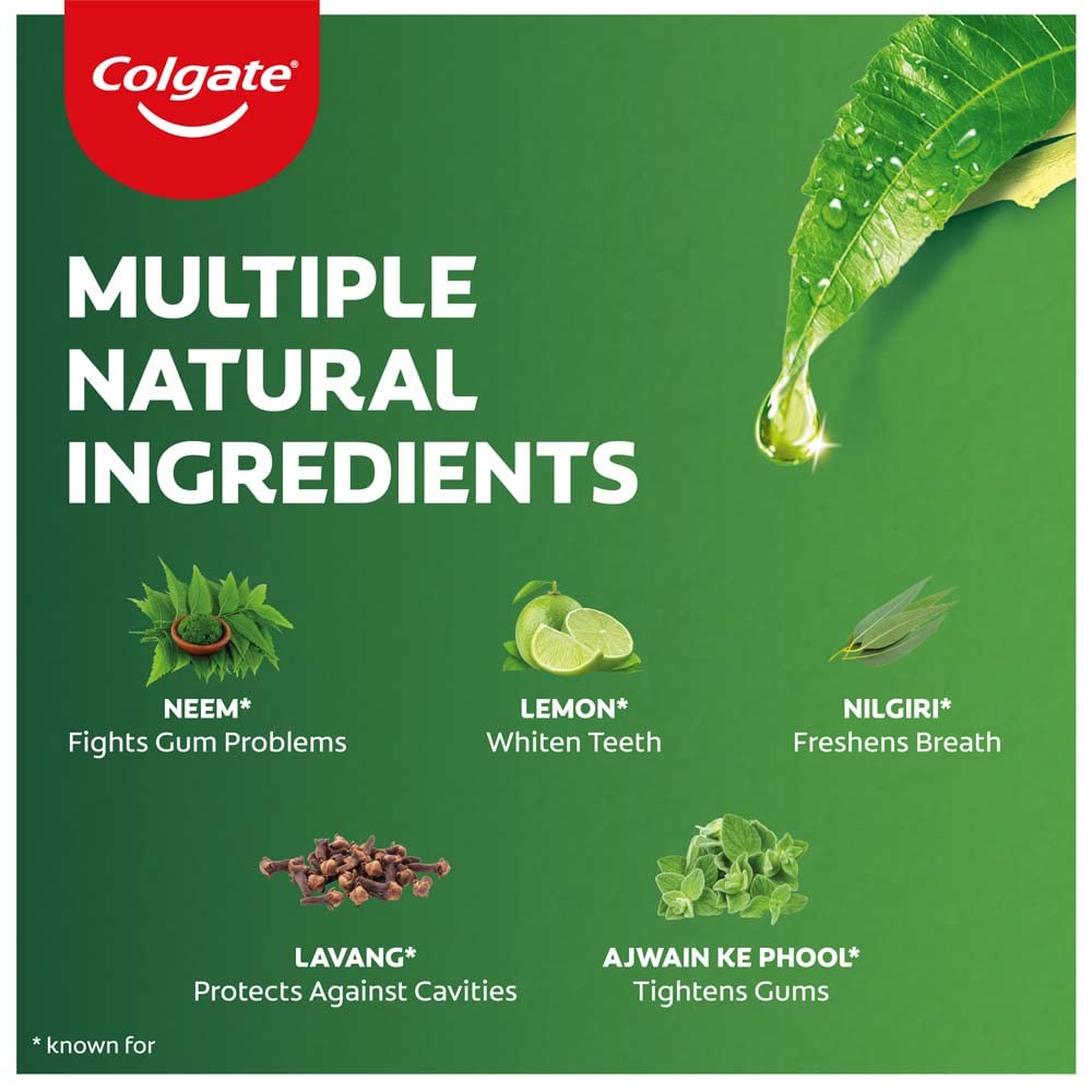 Colgate Active Salt Neem Toothpaste, Germ Fighting Toothpaste For Healthy, Tight Gums, Oral Care 200G