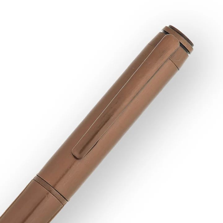 Swissbrand Legacy 2502 Premium Pen – Matte Brown Lacquer Finish, Smooth Writing, Elegant Gift Pen, Blue Ink (Fountain Pen)
