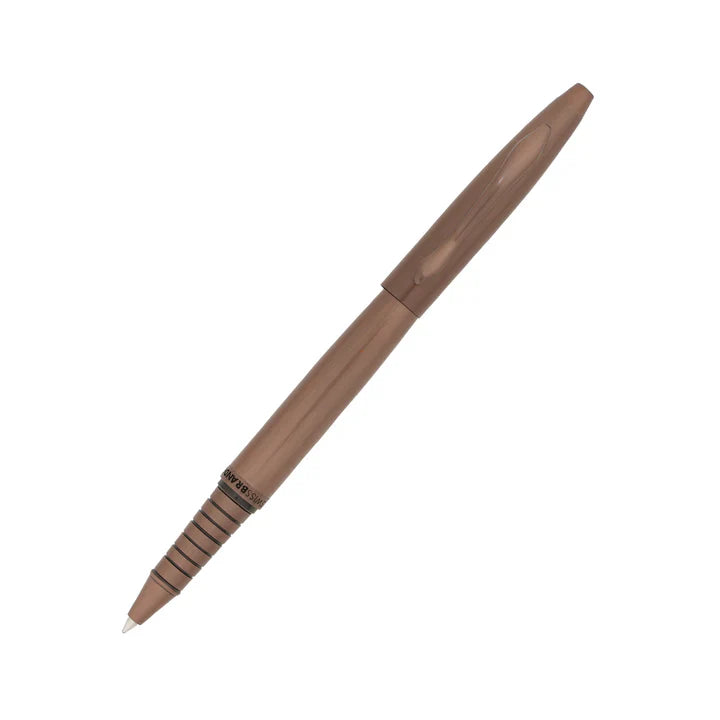 SWISSBRAND Opulent 2523 Matte brown Rollerball Pen with brown trim
