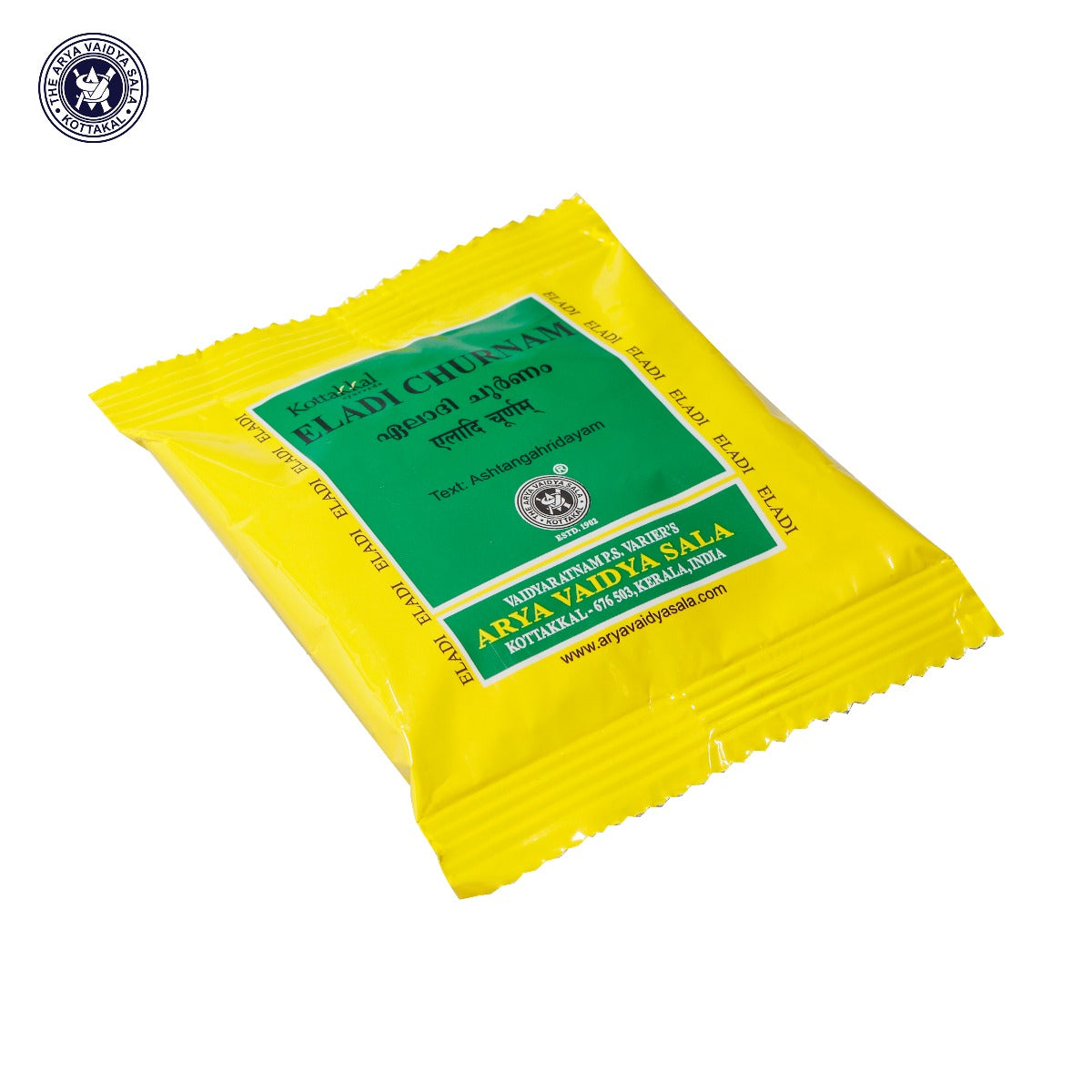 10 x Kottakkal Ayurveda ELADI CHURNAM 10gm For Skin Discolouration, Skin Allergy, Itching, Lipoma