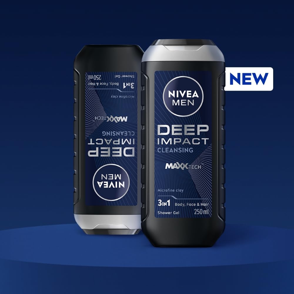 Nivea Men Deep Impact Cleansing Shower Gel - 250 ml