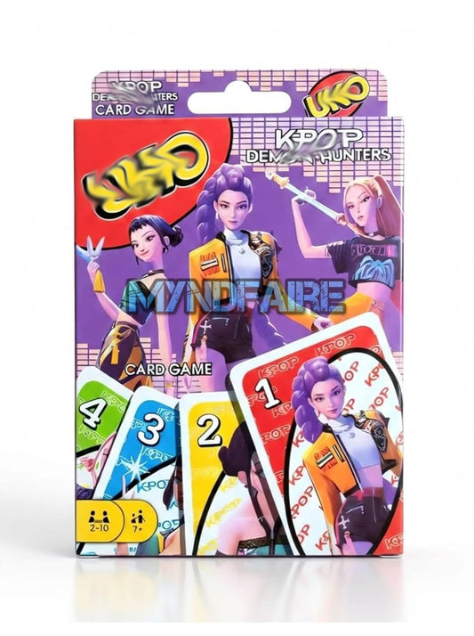 UNO K POP  Card Game  Play with Family and Friends and Ideal for Parties, Trave