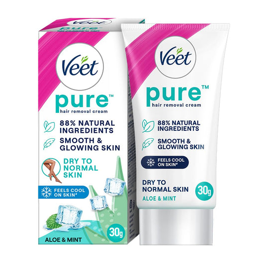 Veet Pure Hair Removal Cream for Women| Dry to Normal Skin - 30g