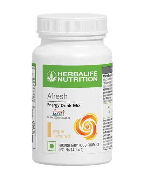 Herbalife Afresh Energy Drink Mix - 50 gm - Ginger