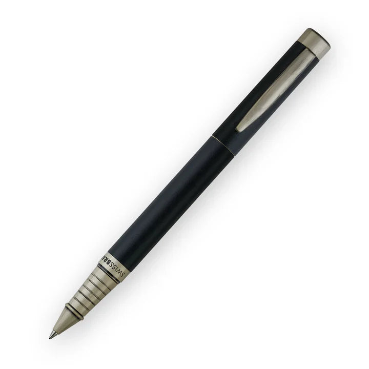 SWISSBRAND Zenith 2507 Matte black Rollerball Pen with chrome trim